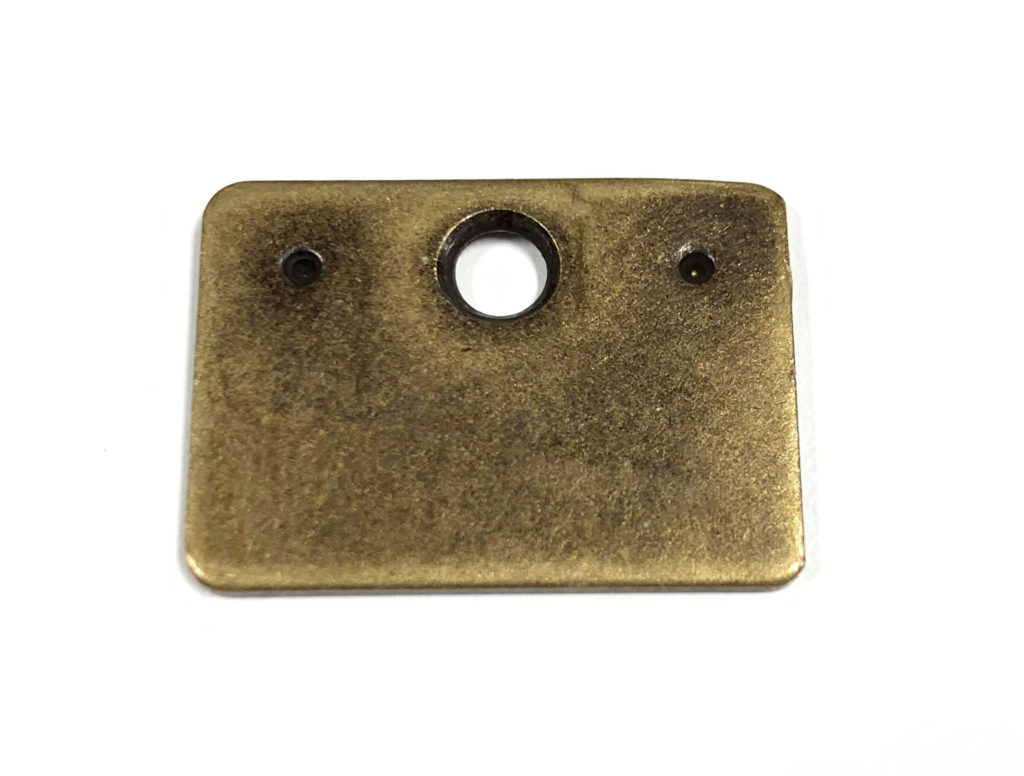 Rectangular Strike Plate, Antique Brass - Wood Technology