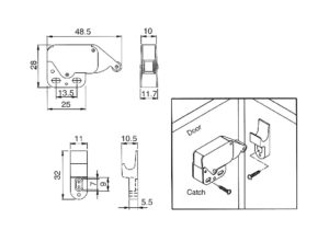 Product drawing with dimensions