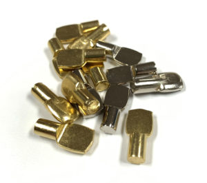 1/4 Antique Brass Shelf Pins